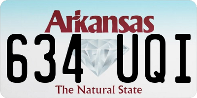 AR license plate 634UQI