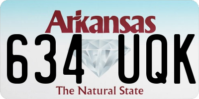 AR license plate 634UQK