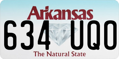 AR license plate 634UQO