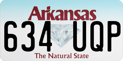 AR license plate 634UQP