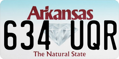 AR license plate 634UQR
