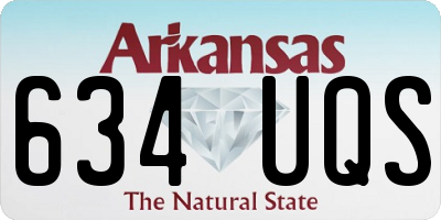 AR license plate 634UQS