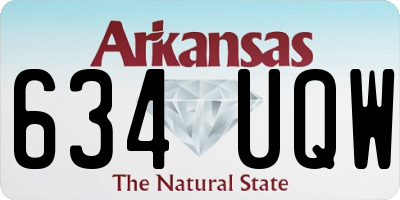 AR license plate 634UQW