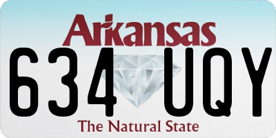 AR license plate 634UQY