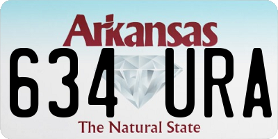 AR license plate 634URA