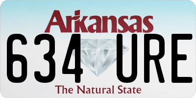 AR license plate 634URE