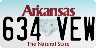 AR license plate 634VEW