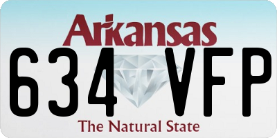 AR license plate 634VFP