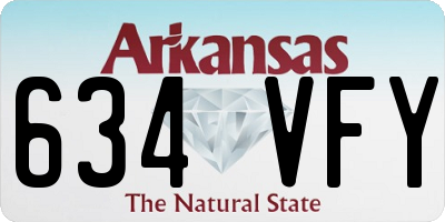 AR license plate 634VFY
