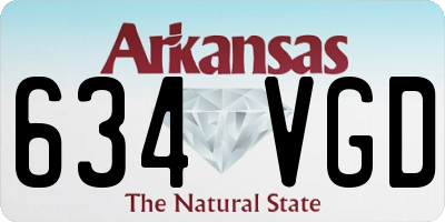 AR license plate 634VGD