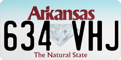 AR license plate 634VHJ