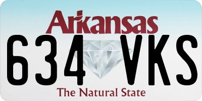 AR license plate 634VKS