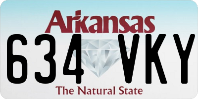 AR license plate 634VKY