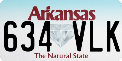 AR license plate 634VLK
