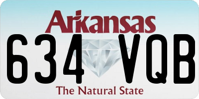 AR license plate 634VQB