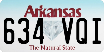 AR license plate 634VQI