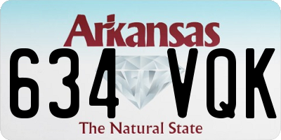 AR license plate 634VQK