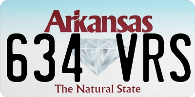 AR license plate 634VRS