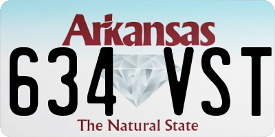 AR license plate 634VST