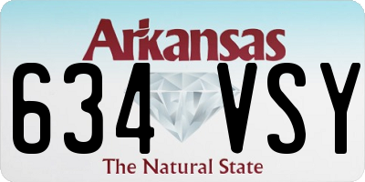 AR license plate 634VSY