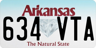 AR license plate 634VTA