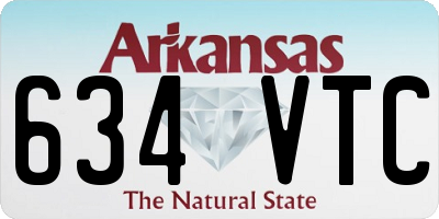 AR license plate 634VTC