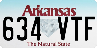 AR license plate 634VTF