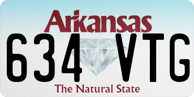 AR license plate 634VTG