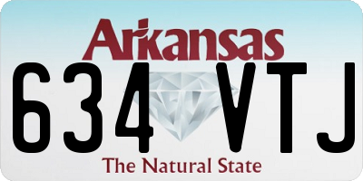 AR license plate 634VTJ