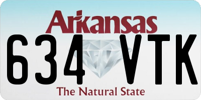 AR license plate 634VTK