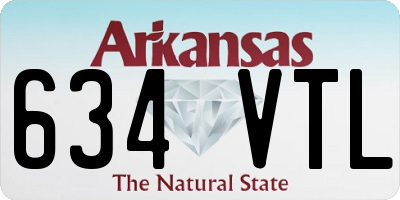 AR license plate 634VTL
