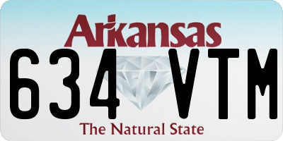 AR license plate 634VTM