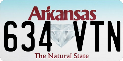 AR license plate 634VTN