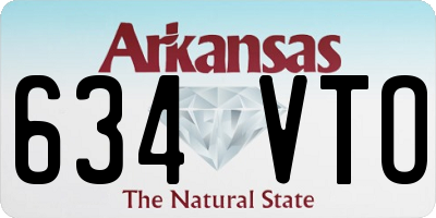 AR license plate 634VTO