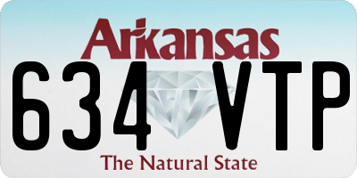 AR license plate 634VTP