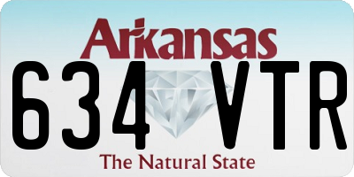 AR license plate 634VTR