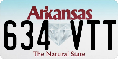 AR license plate 634VTT