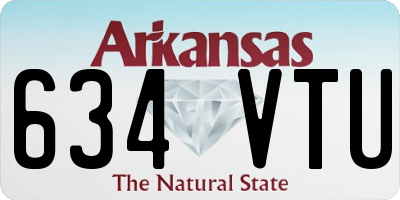 AR license plate 634VTU