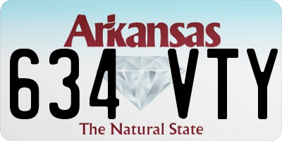 AR license plate 634VTY