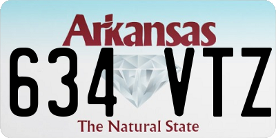 AR license plate 634VTZ