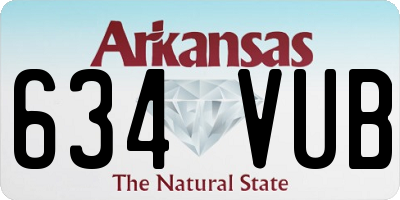AR license plate 634VUB