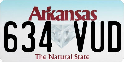 AR license plate 634VUD