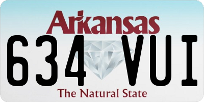 AR license plate 634VUI