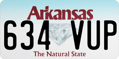 AR license plate 634VUP