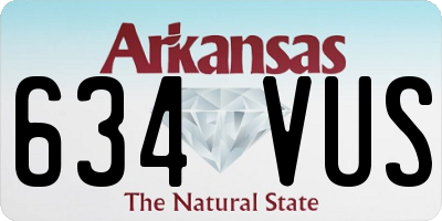 AR license plate 634VUS