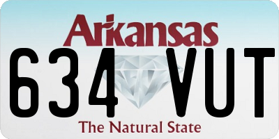 AR license plate 634VUT