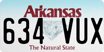 AR license plate 634VUX