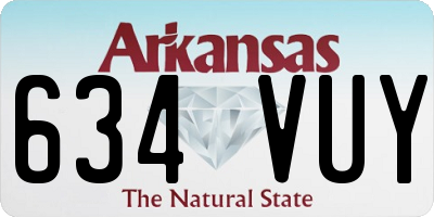 AR license plate 634VUY