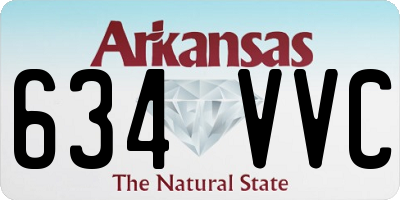 AR license plate 634VVC