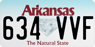 AR license plate 634VVF